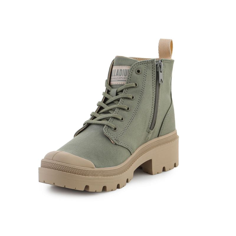 Palladium Pallabase Twill 96907-333 Vetiver cipő
