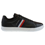 Tommy Hilfiger Essential Leather Cupsole Men's - FM0FM03424-BDS fekete utcai cipő