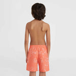O'Neill Mix & Match Cali Floral 13'' Swim Jr narancssárga shorts, swimming shorts