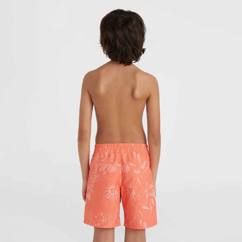 O'Neill Mix & Match Cali Floral 13'' Swim Jr narancssárga shorts, swimming shorts