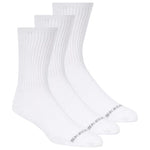 Skechers 3pk Unisex Non Terry Crew White