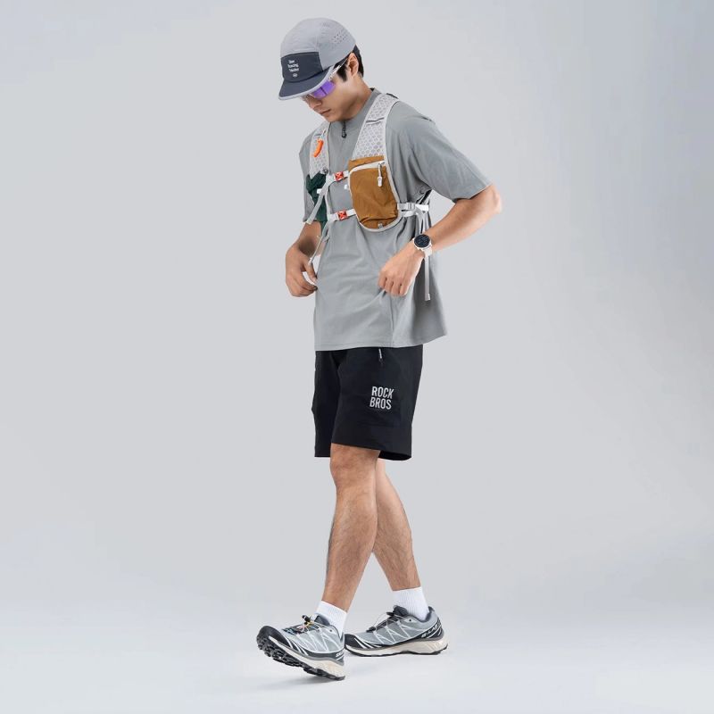 Rockbros with belt size XXL - black czarny \ xxl short