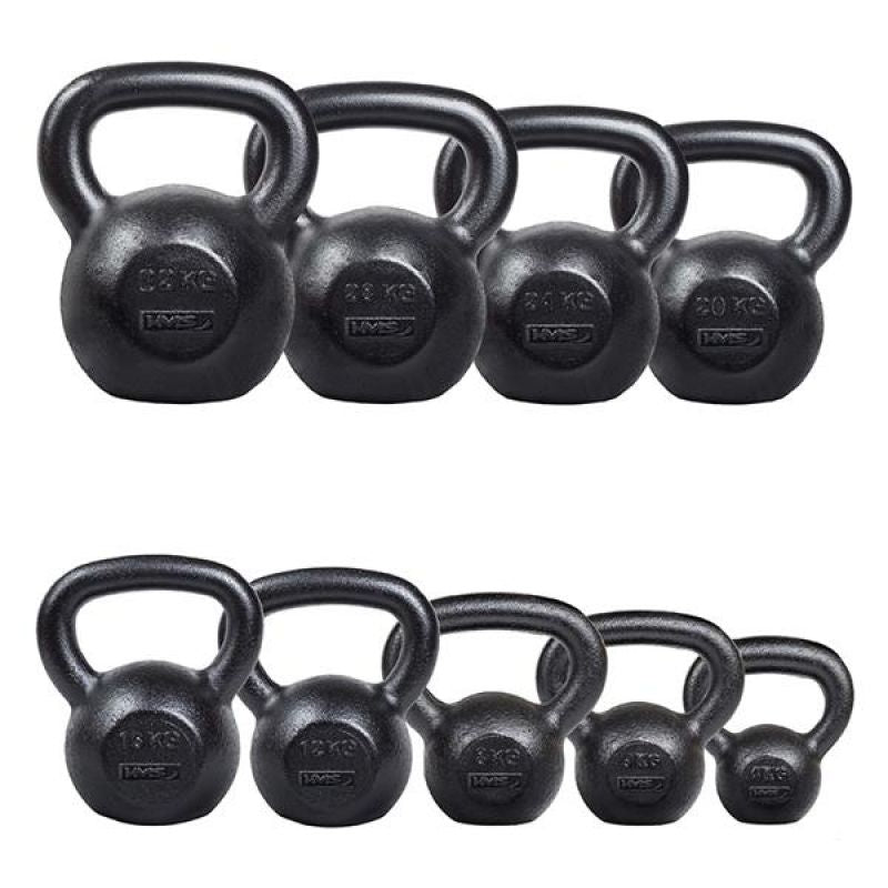HMS Cast iron kettlebell KZG04 4kg fekete súlyzó 17-64-010