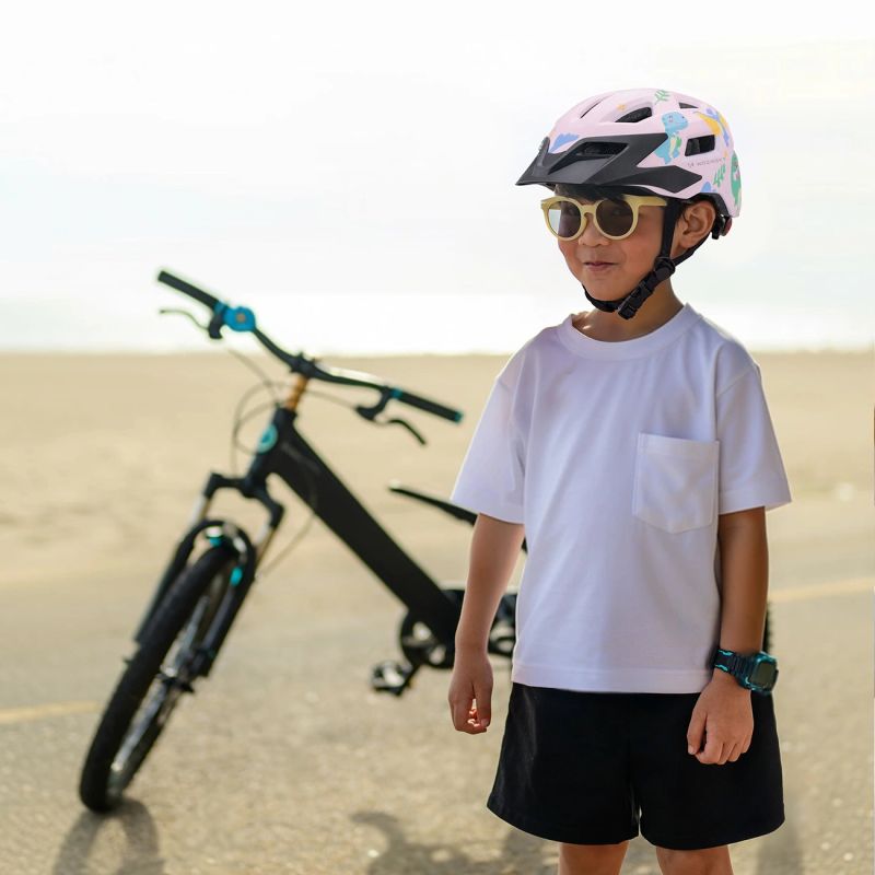 Wozinsky Children's MTB Bike Helmet with Detachable Visor XS - Pink 48-52 cm \ różowy védőfelszerelés HT-45R-199823