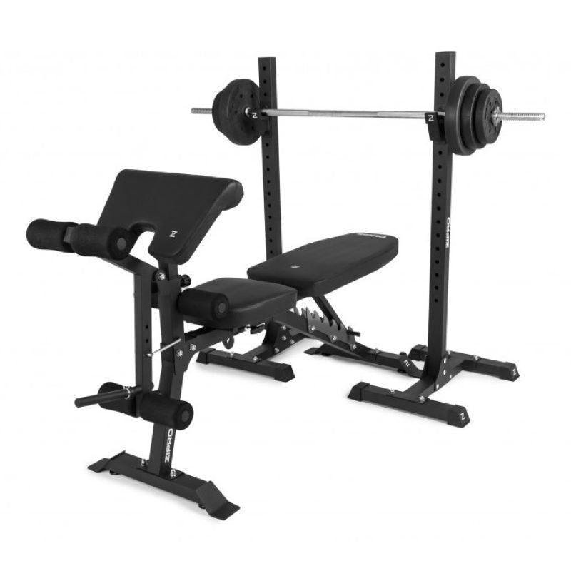 Zipro SUPERSET Adjustable Workout Bench Adjustable Backrest Adjustable Seat Gym, Home Black fekete edzőfelszerelés 33223