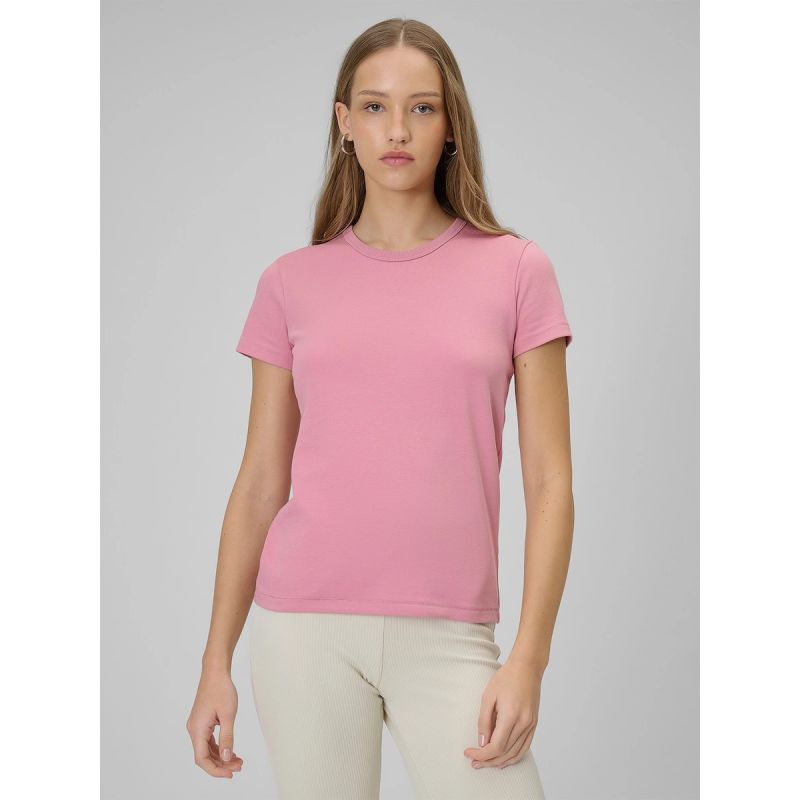 4F Women's slim plain T-shirt póló 4FRAW25TTSHF3623-56S