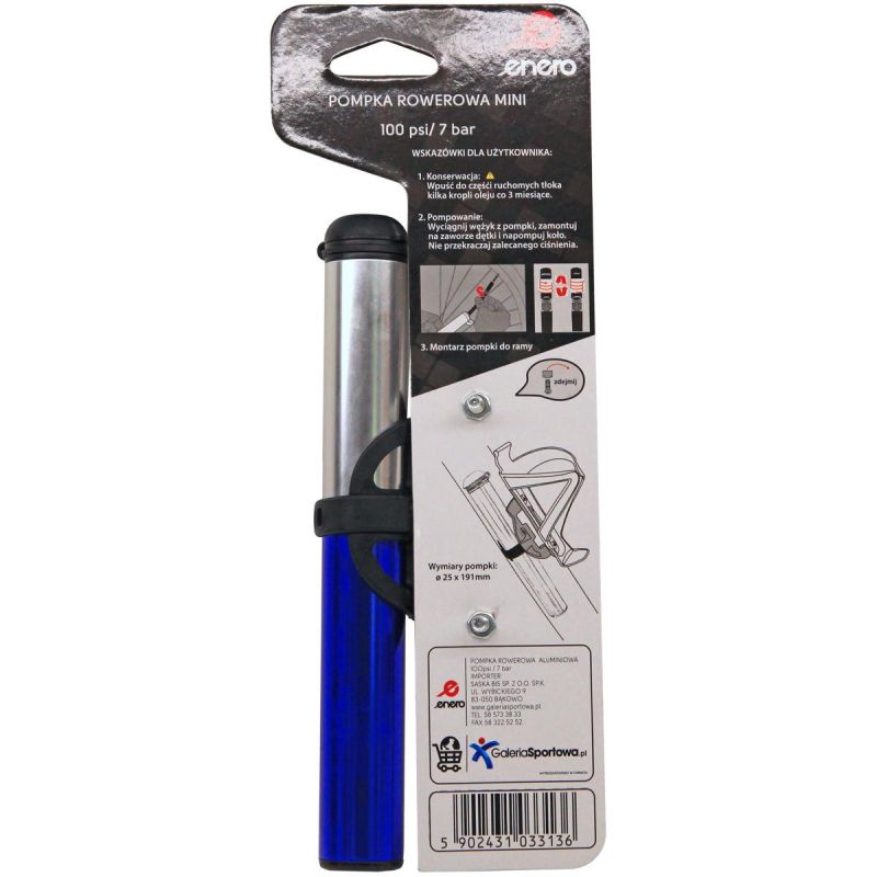 Enero ALUMINUM BICYCLE PUMP kék pumps