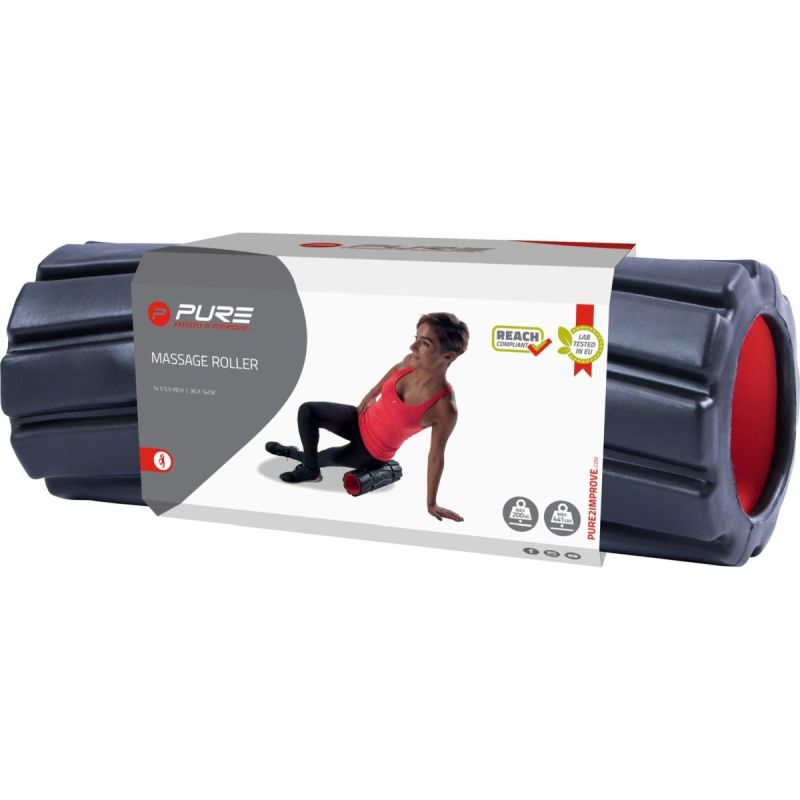 Pure 2 Improve EXERCISE ROLLER MEDIUM BLACK fekete training equipment