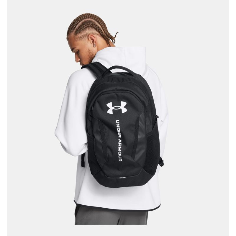 Under Armour UA Hustle 6.0 Backpack Hiking Backpack Polyester fekete hátizsák 597858