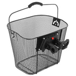 Front Bicycle Basket Click-Mounted Black
