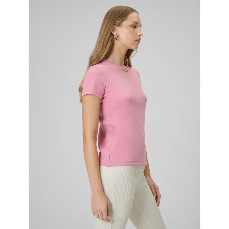 4F Women's slim plain T-shirt póló 4FRAW25TTSHF3623-56S