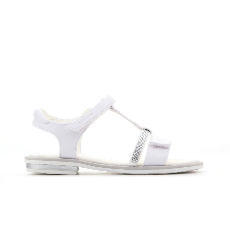 Geox Giglio Jr J82E2B 000BC C1000 Sandals fehér utcai cipő