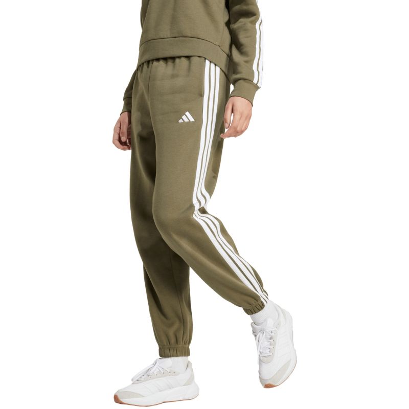 adidas Essentials 3-Stripes Fleece Loose-Fit W JX7698 pants Nadrág