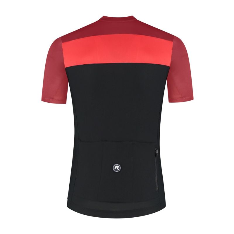 Rogelli CORE BLOCK T-shirt black and red 5XL piros póló