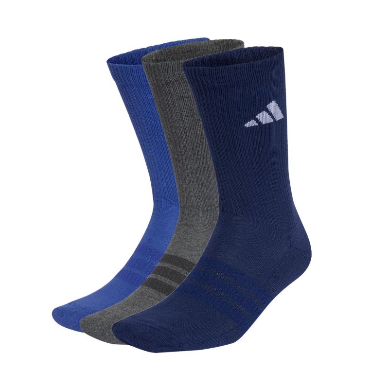 Adidas Cushioned Sportswear Crew 3P Socks Navy, Gray, kék zokni KQ6762