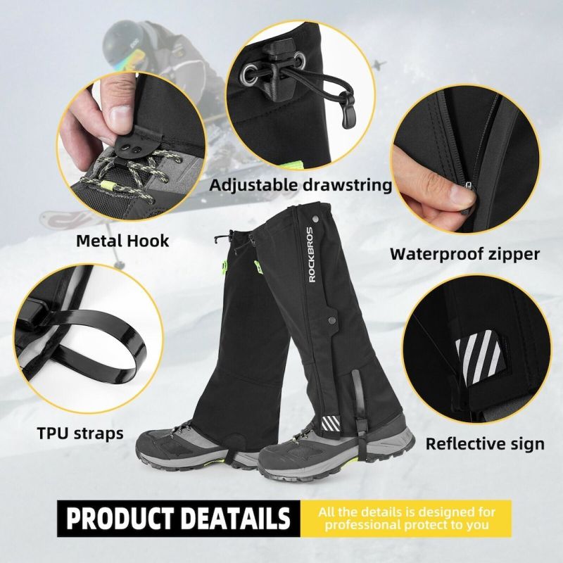 Rockbros waterproof gaiters TT014 fekete kiegészítő SI21400014003