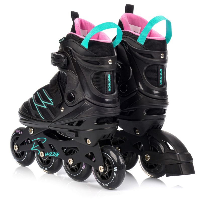 Meteor Roller Skates L 38-43 Buzzy Black/Pink/Mint