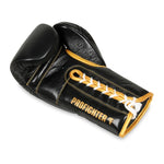 DBX Bushido ProFighter Gold - Legacy Series - Multi-Layer Boxing Gloves bordeaux - wiązane kesztyű