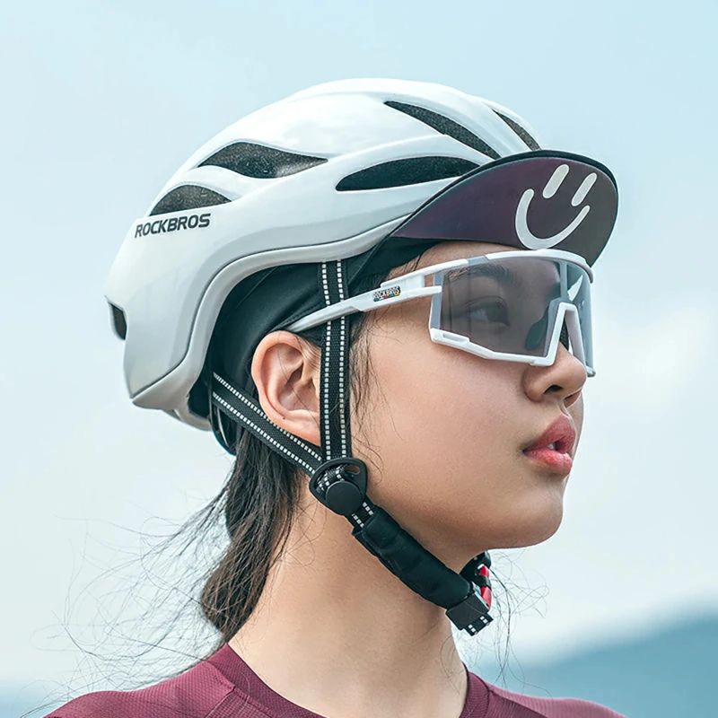 Rockbros SP258 ROAD TO SKY Photochromic Cycling Glasses - White biały training equipment