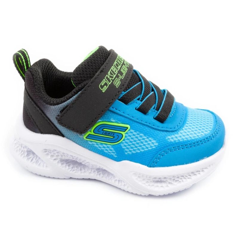 Skechers boys' sports S Lights light comfortable LED utcai cipő 401495N/BKBL