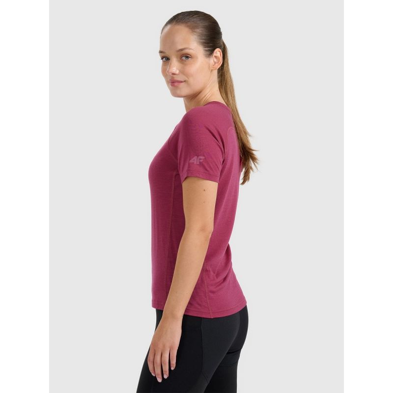 Women's Merino Wool Trekking T-shirt 4F 4FWAW25TFTSF1527-53S