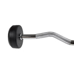 HMS Rubber-coated fixed barbell/bar, curved, 15 kg GSL15 kiegészítő 17-58-027