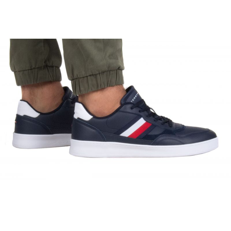 Tommy Hilfiger Court Cupsole Retro Lth Stripes shoes M FM0FM04828 DW5 Cipő