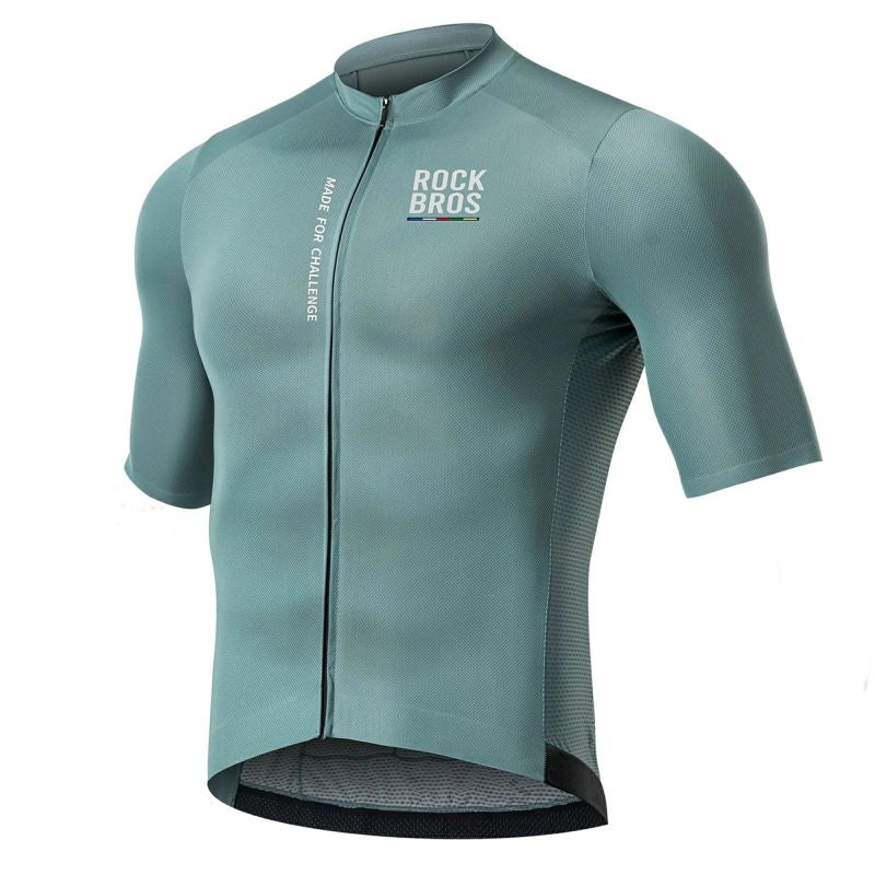 Rockbros 15120014016 ROAD TO SKY men's cycling jersey short sleeve S - gray-blue s \ niebieski póló