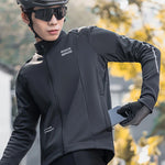 Rockbros Fall/Winter Long Sleeve Cycling - Black fekete dzseki