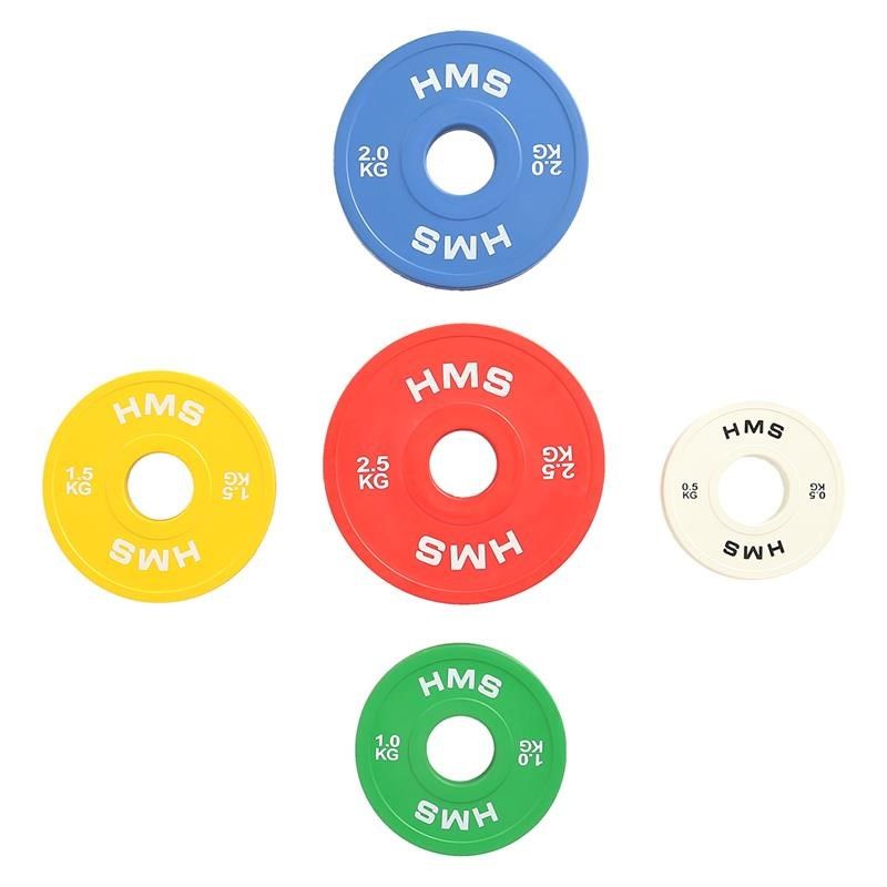 HMS Bumper Olympic Plate Set 2x (0.5kg, 1kg, 1.5kg, 2kg, 2.5kg) CBRS Set póló 17-61-097