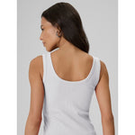 Women's slim ribbed knit top 4F