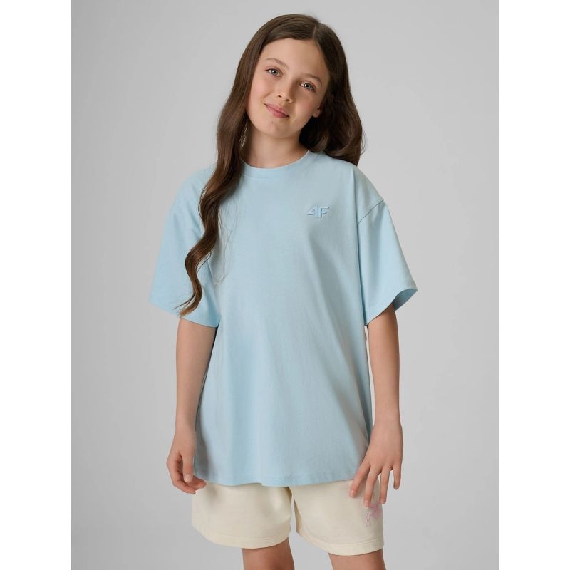 4F Girls' loose plain T-shirt 158/164 ruházat 4FJRSS26TTSHF3984-33S