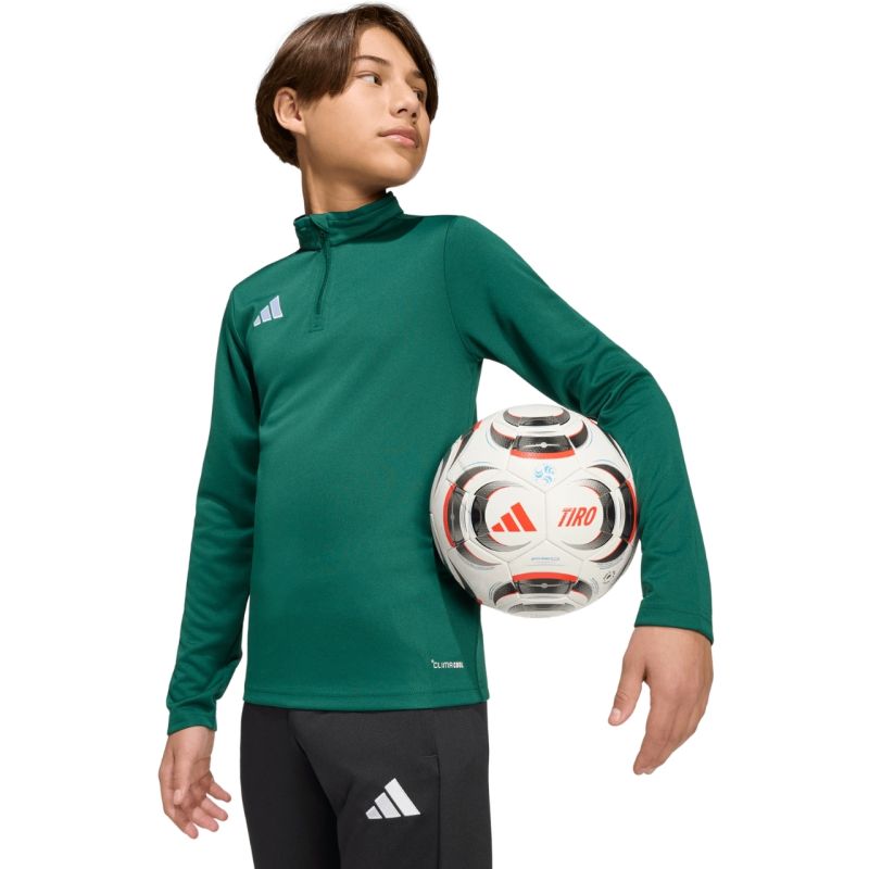 adidas Entrada 26 Training Top green kids sweatshirt KE9825 104cm kapucnis pulóver