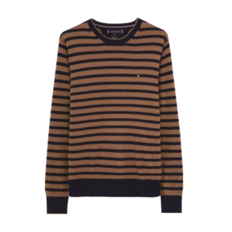 Tommy Hilfiger Fine Gauge Merino Tipped C Neck Sweater M MW0MW25410 Pulóver