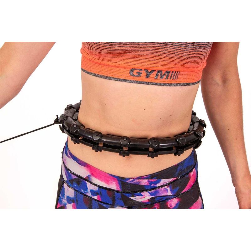 Enero Hula Hoop with Massager and Weights, Black, Energo Fit fekete training equipment
