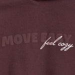 4F Women's sweatshirt F2175 dark 80S barna kapucnis pulóver 4FWSS26TSWSF217580S
