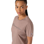 Champion Sleeve T-shirt Dark 119125 MS513 bézs női póló 119125MS513