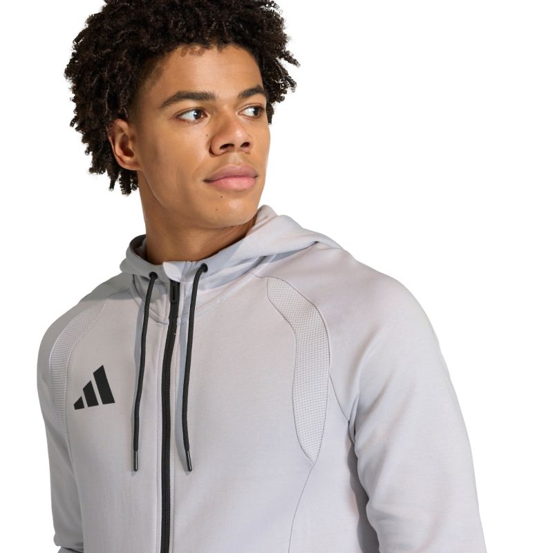 Men's adidas Tiro 26 Travel Sweat Hoodie gray KF6077 szürke kapucnis pulóver