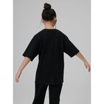 4F Loose T-shirt with print for girls 158/164 póló