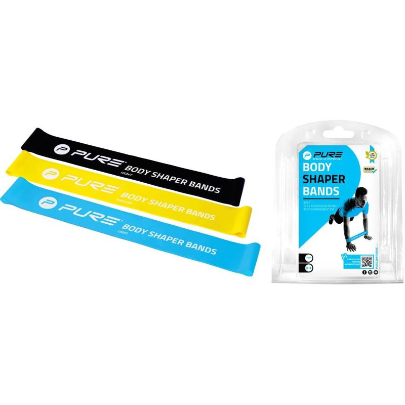 Pure 2 Improve Fitness Crossfit Mini Band Set 3 Pcs Men fekete sets