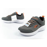 Skechers Bounder children's sports with Velcro, lightweight, fashionable gray szürke utcai cipő