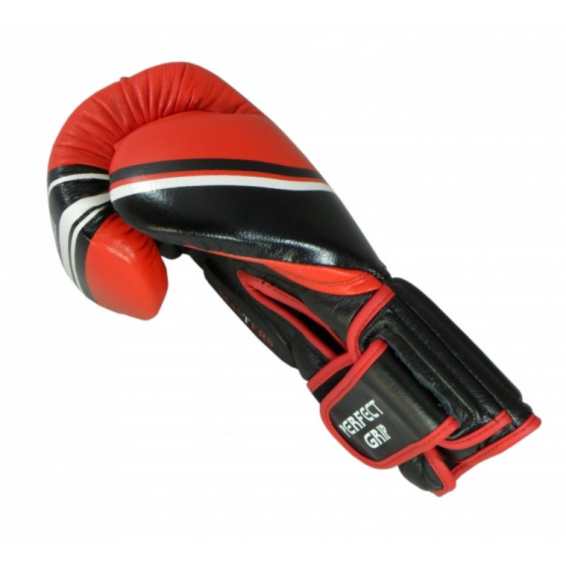 MASTERS FIGHT EQUIPMENT RBT-LF 14 oz Black and Red Boxing Gloves piros kesztyű 0130744-14