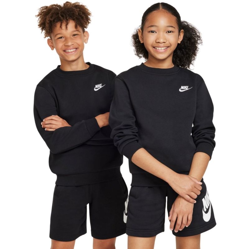 Nike Sportswear Club Fleece Kids' Sweatshirt 010 fekete pulóver 159632S