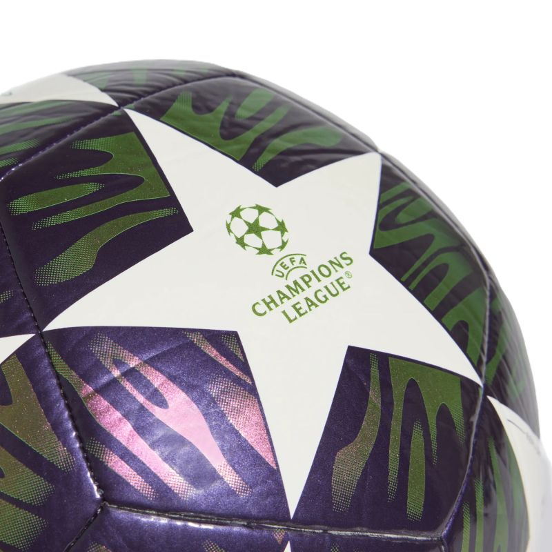 Adidas UCL 25/26 Final Club Football Purple, Green, and White KT0658