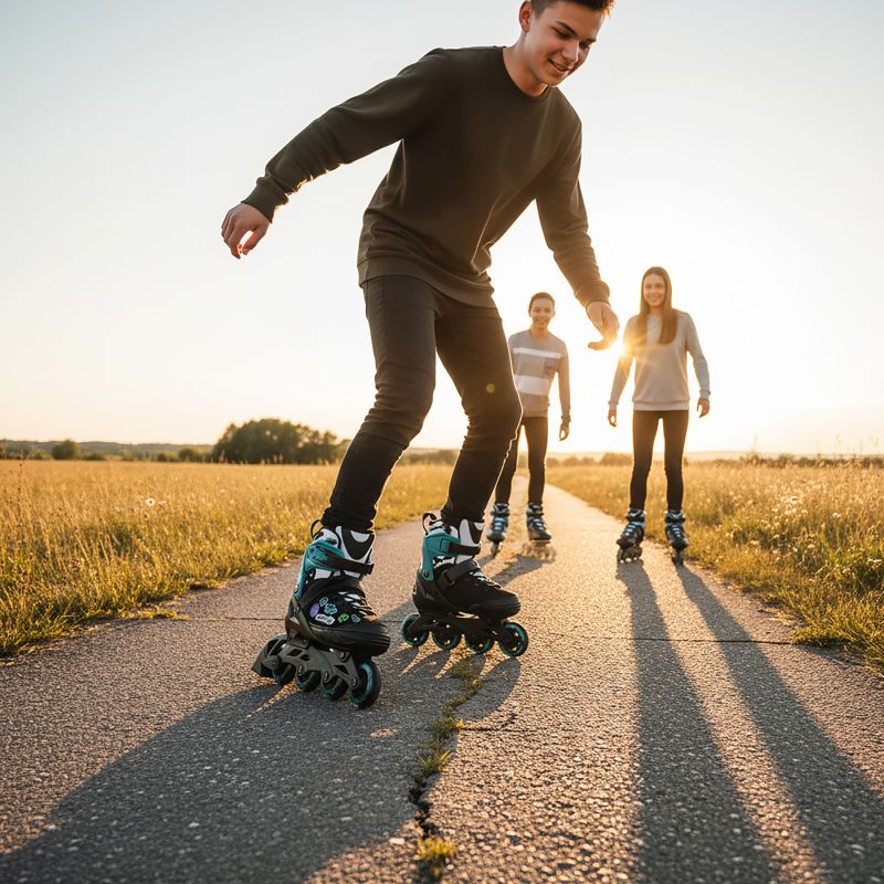 Na2053a Vibe Turquoise Roller Skates Size M (37-40) Nils Extreme türkiz görkorcsolya