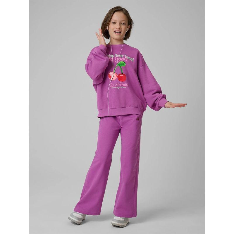 Trousers cas 4F JUNIOR 4FJRSS26TTROF1918-51S pants