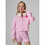 Girls' loose sweatshirt with hood 4F