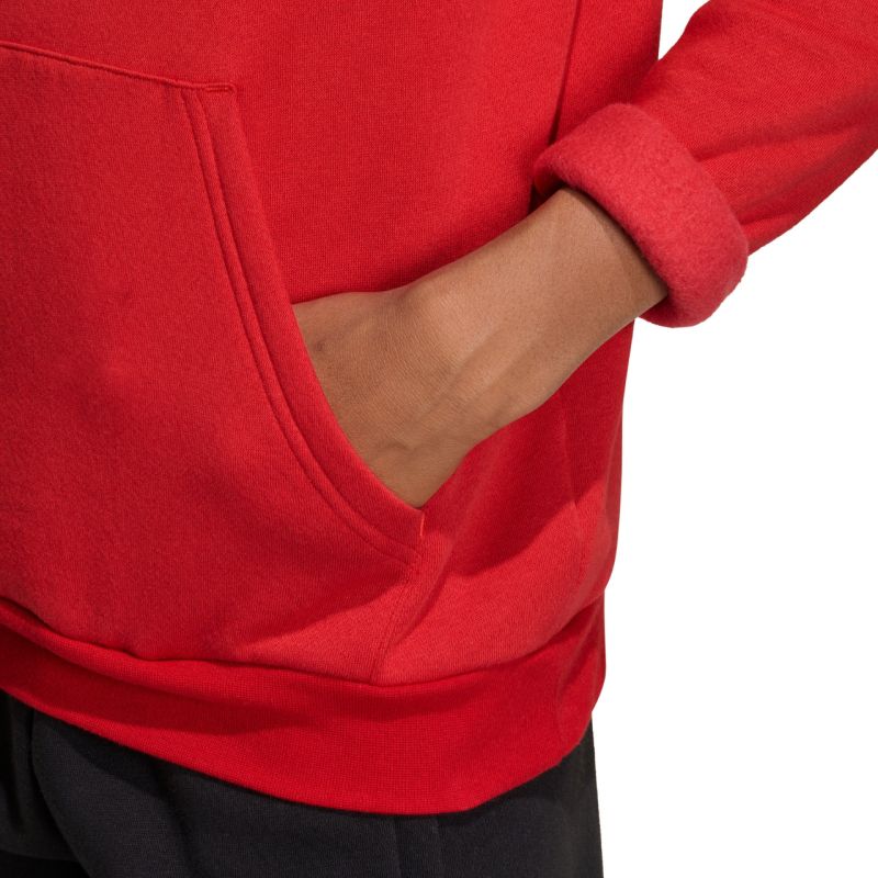 adidas Entrada 26 Hoody red JZ6568 104cm kapucnis pulóver