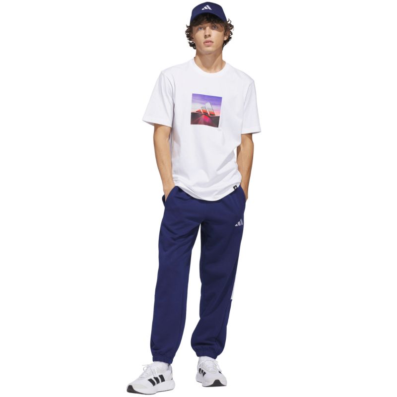 Men's adidas Summer Heat Graphic T-shirt JZ7545 fehér póló