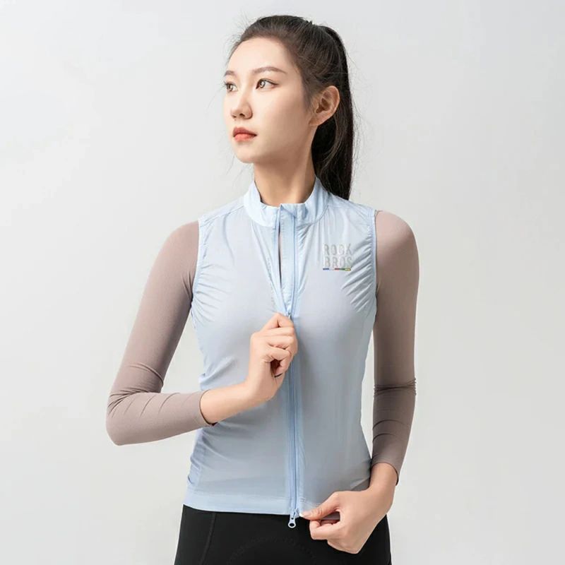 Rockbros ROAD TO SKY women's lightweight breathable cycling vest S - blue s \ niebieski vests